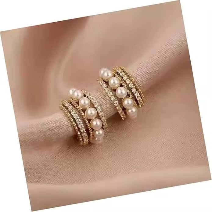 cz stud earrings crystal flower stud with pearls