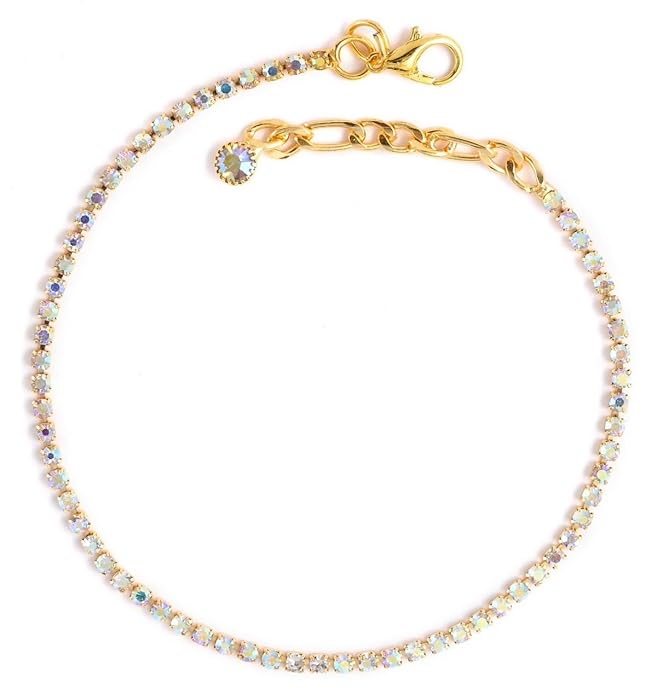 1 simple payal design golden crystal rhinestone payal