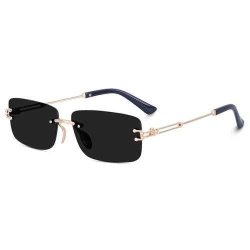 rimless sun glasses rectangular rimless sunglasses